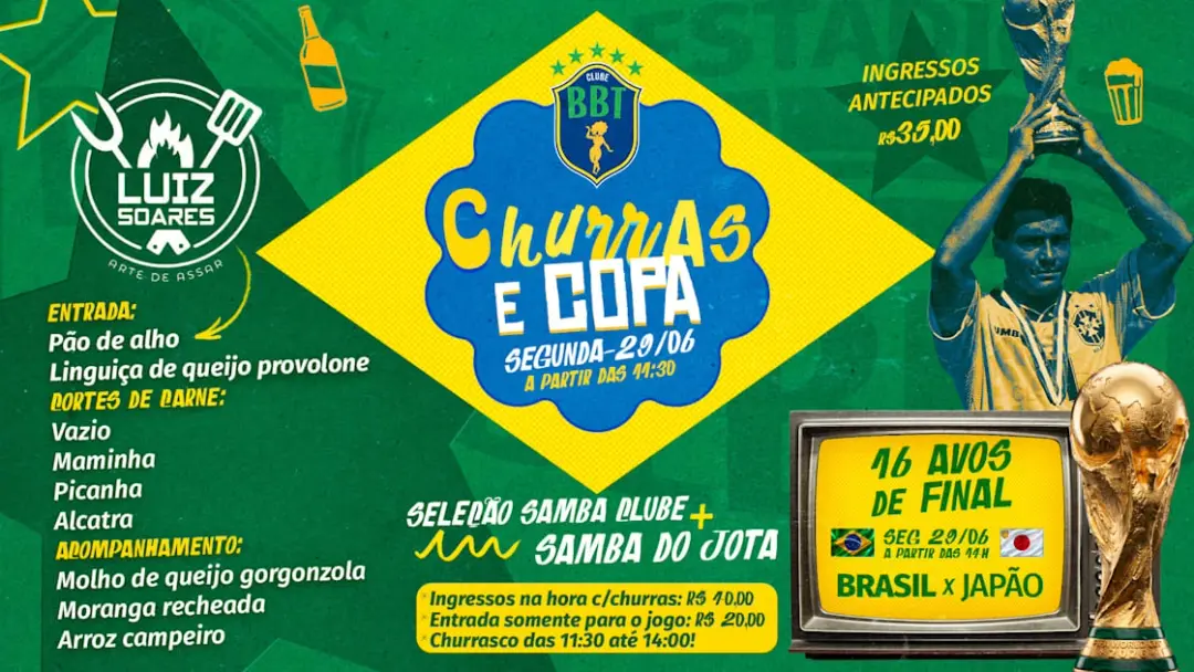 Copa E Churras - Brasil X Japão
