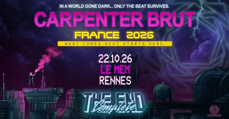 CARPENTER BRUT en concert @Rennes (22.10.26) - Le MeM