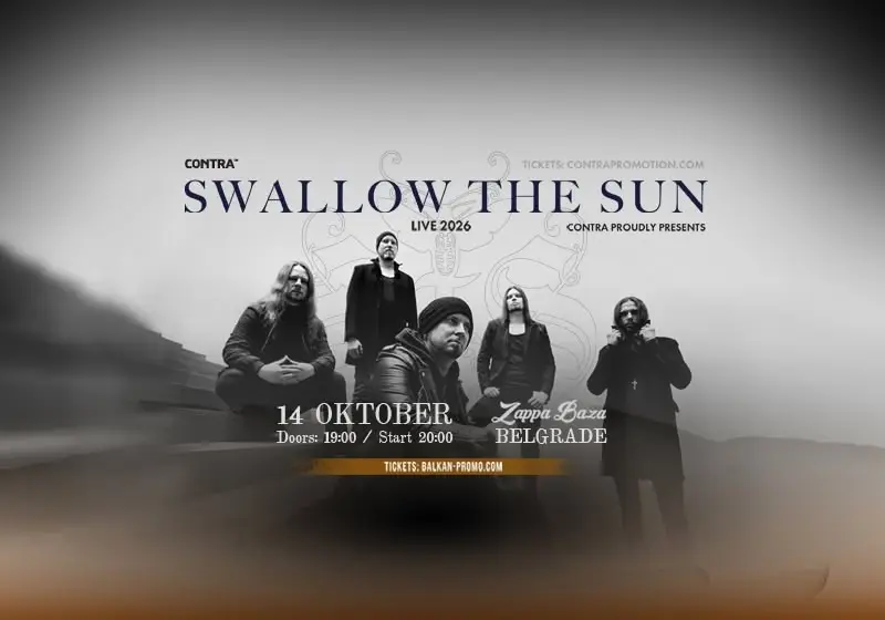 Swallow The Sun Live In Belgrade @Zappa Baza