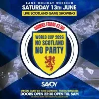 SCOTLAND WORLD CUP - LIVE at THE SAV
