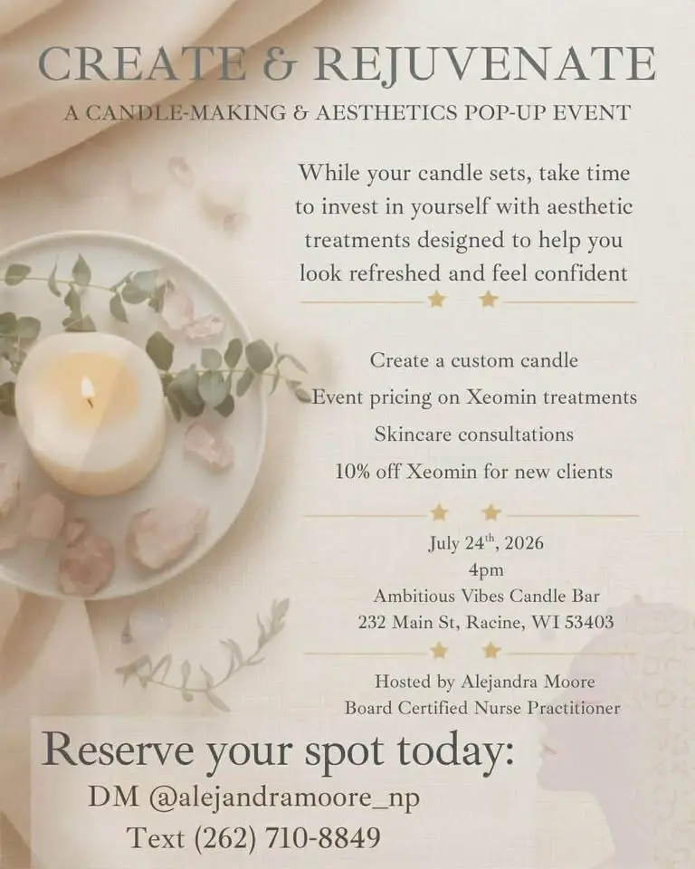 Create & Rejuvenate: Aesthetics Pop Up Event