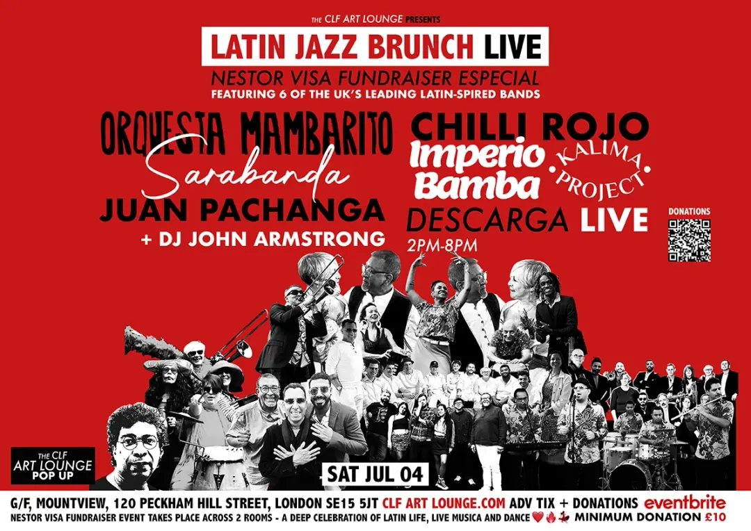 Latin Jazz Brunch Live Nestor's Visa Fundraiser 6 Band Especial