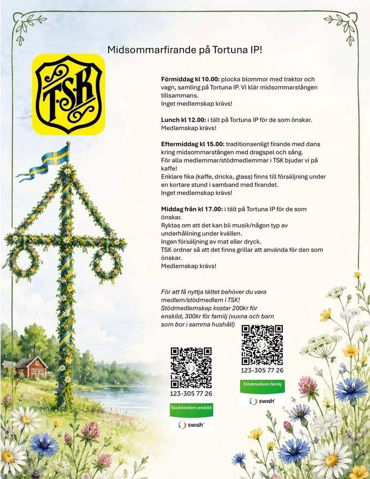 Midsommarfirande på Tortuna IP