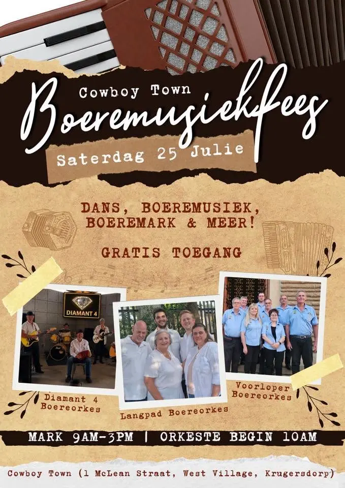 Boeremusiekfees | 25 Julie ๐ช