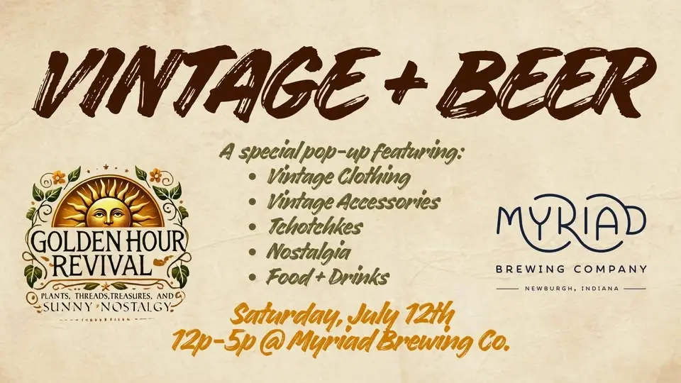 Vintage and Beer Pop-Up at Myriad
