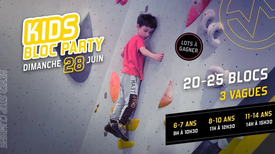 🏆 Contest d'escalade pour enfants à La Valette - Dimanche 28 juin