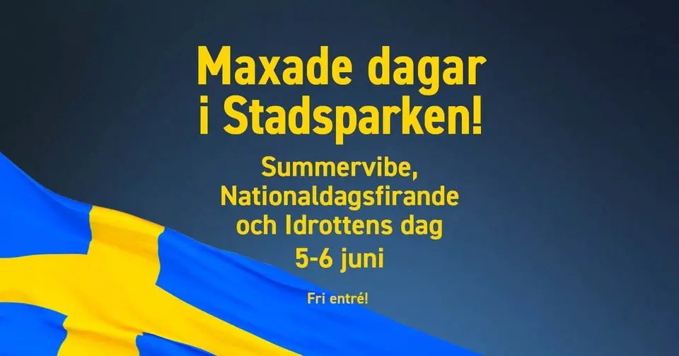 Maxade dagar i Stadparken - Summervibe, nationaldagsfirande och Idrottens dag