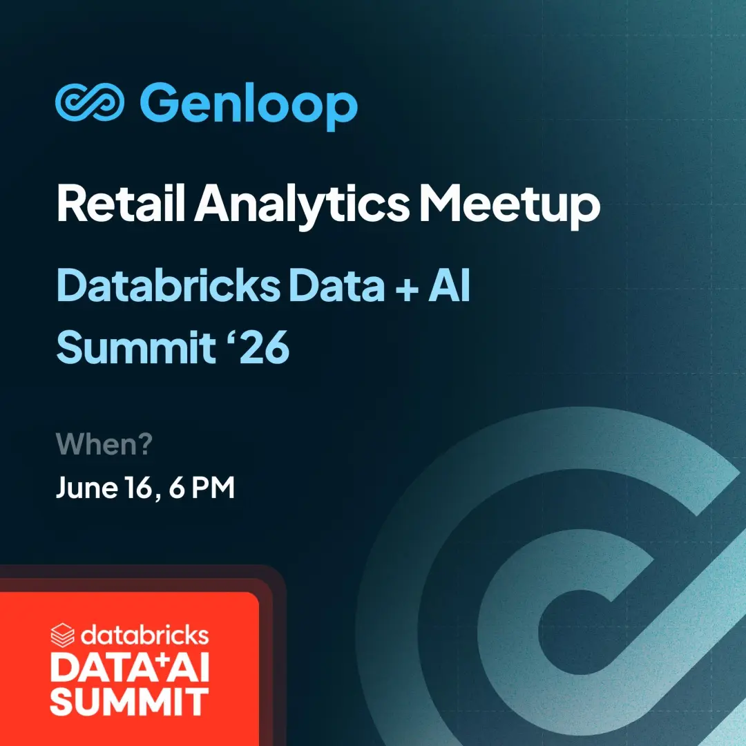 Genloop Retail Analytics Meetup @ Databricks Summit