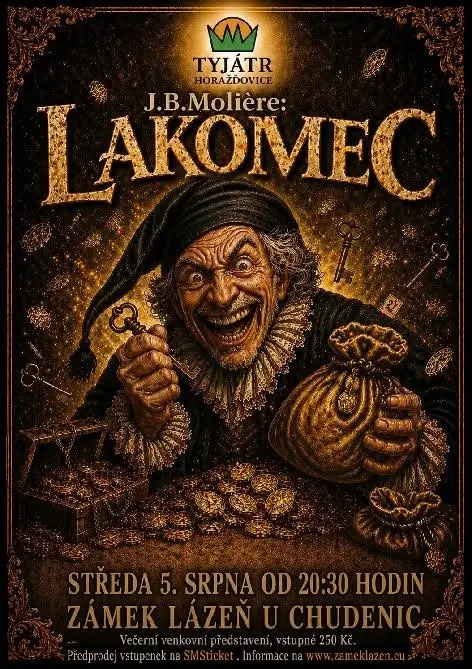 DIVADELNÍ PŘEDSTAVENÍ LAKOMEC NA ZÁMKU LÁZEŇ U CHUDENIC