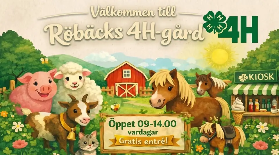 4H-gården har sommaröppet