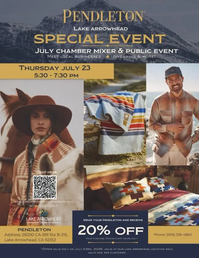 Lake Arrowhead Chamber of Commerce July Mixer Hosted By Pendleton