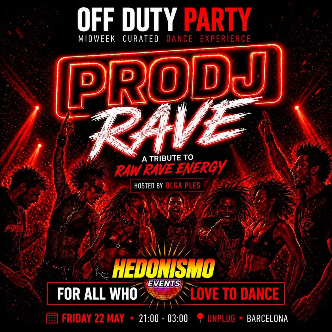 OFF DUTY PARTY — PRODJ RAVE RETURNS (the raw rave of 90's–00's)