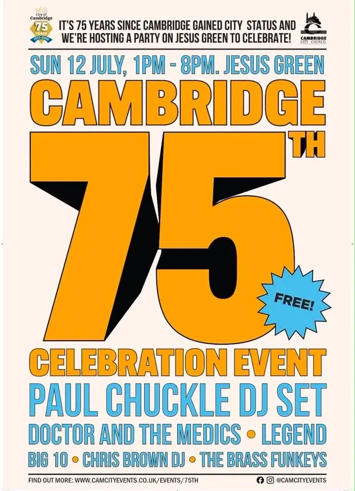 Celebration of 75 years since Cambridge gained City Status