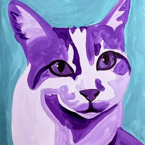 Pop Art Pet Portraits - Come paint your furry, feathered, or scaly best friend in this drop-in class