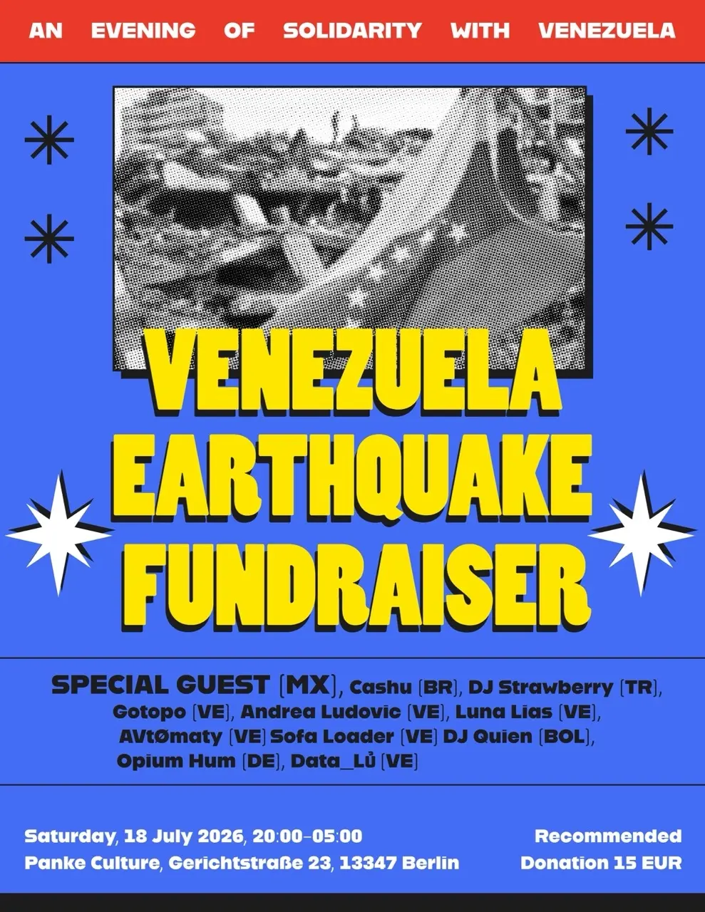 VENEZUELA EARTHQUAKE FUNDRAISER