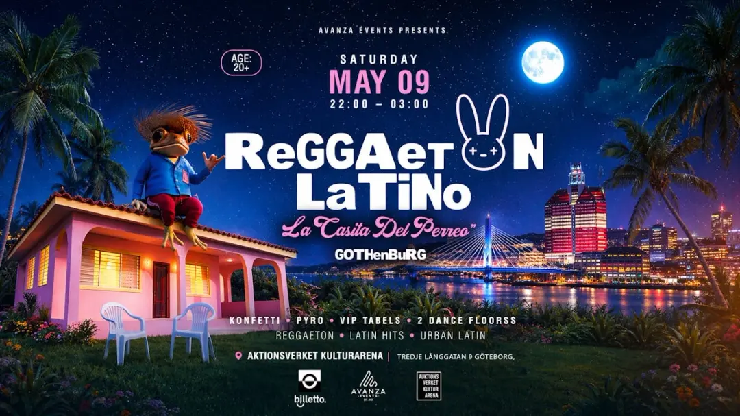 REGGAETON LATINO ✘ LA CASITA DE PERREO ✘ AKUTIONSVERKET KULTURARENA 