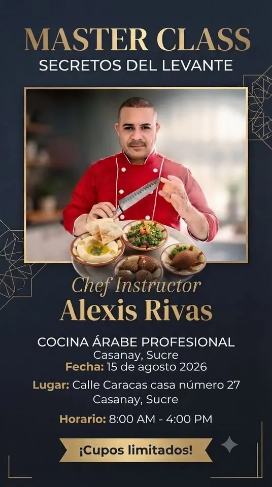 MASTER CLASS COCINA ÁRABE PROFESIONAL 