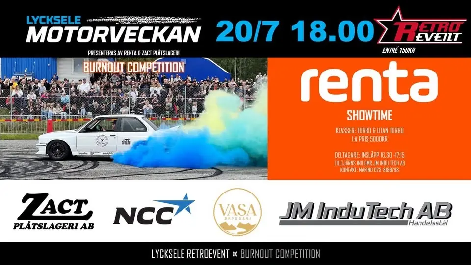 Renta och Zact Plåtslageri Burnout