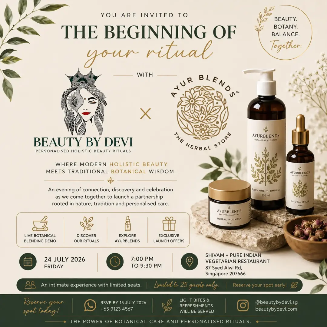 The Beginning of your Ritual! An Evening with Beauty by Devi × Ayurblends
