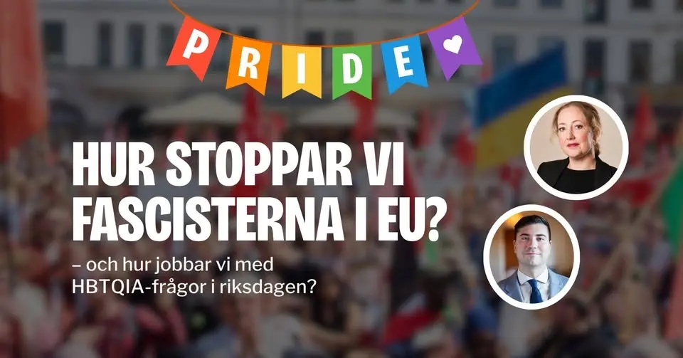 Hur stoppar vi fascisterna i EU och vad gör vi i riksdagen för hbtqia-frågor?