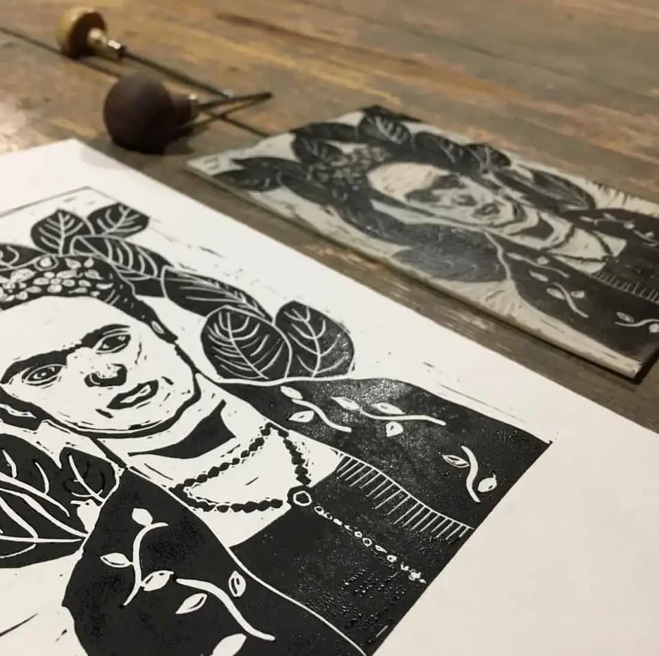 Printing and Prosecco - Lino Print Workshop