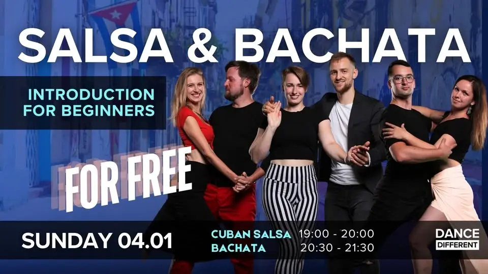 Cuban Salsa & Bachata FREE – ZDARMA 🤩 I 🇬🇧 Introduction class – 🇨🇿 Úvodní lekce
