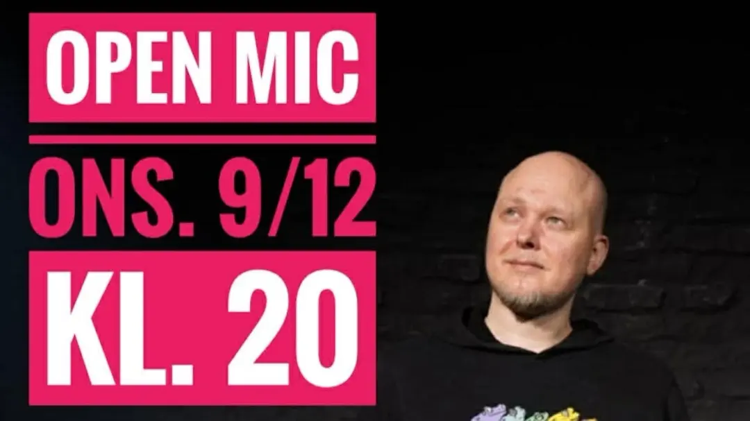 Open Mic Comedy på 28 Live i Roskilde (18+) - Mikkel Vedelsby er vært