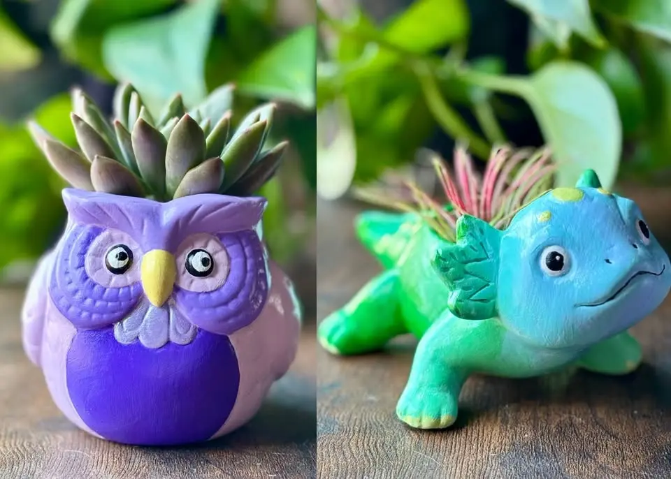 Kids Event: Owl & Axolotl Planters - Freight Yard 8/23