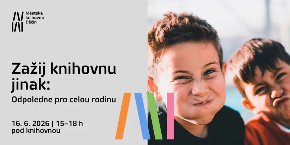 Zažij knihovnu jinak: odpoledne pro celou rodinu pod knihovnou