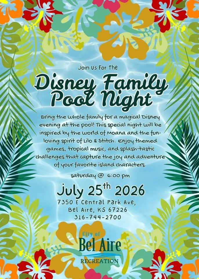 Disney Family Pool Night 