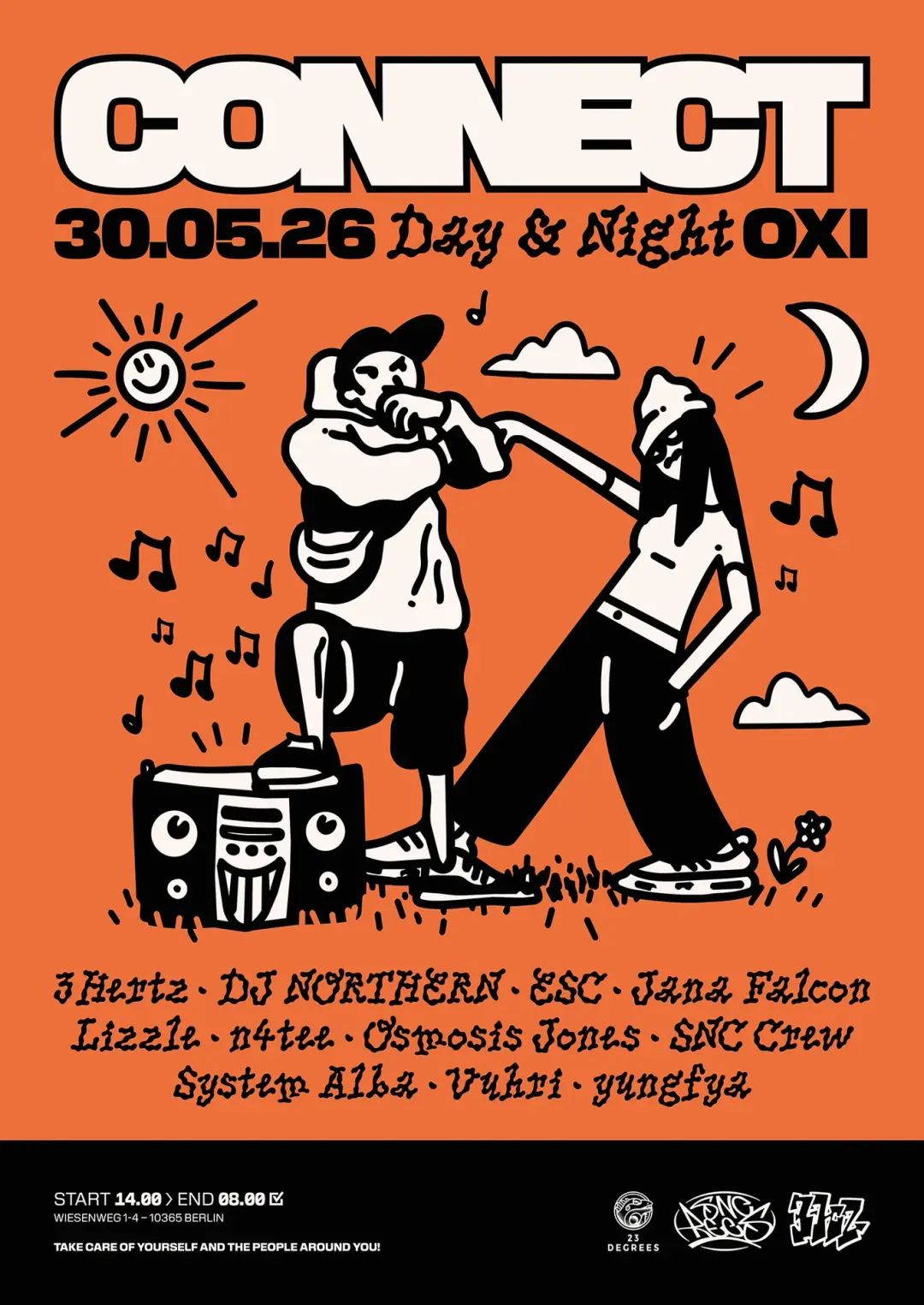 CONNECT x 23Degrees: OPEN AIR & NIGHT PARTY w/ Osmosis Jones, ESC, n4tee and many more