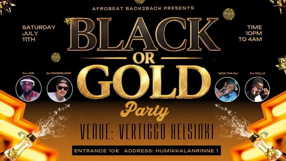 BLACK or GOLD PARTY