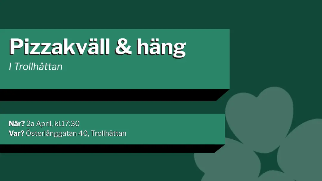 Pizzakväll i Trollhättan!