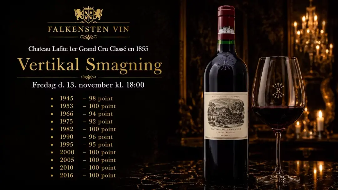 Chateau Lafite Vertikal Smagning hos Falkensten Vin