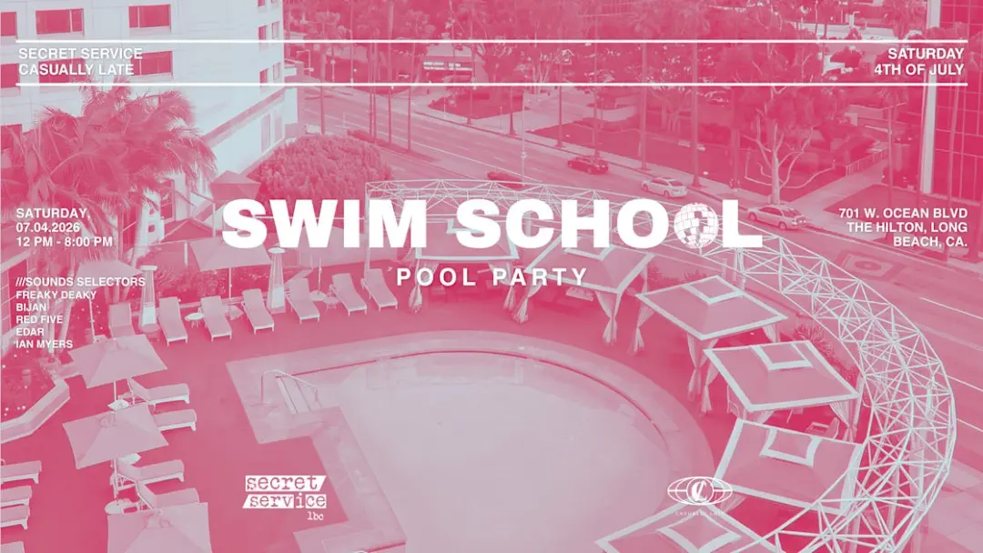 Secret Service Swim School - 4th July Rooftop Pool Party