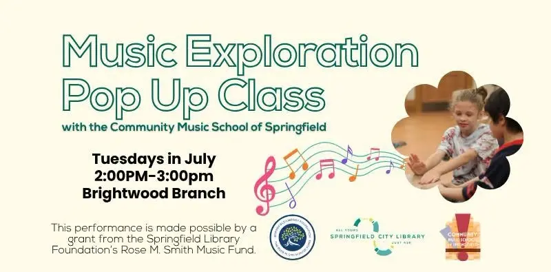 Music Exploration Pop Up Class with the Community Music School of Springfield