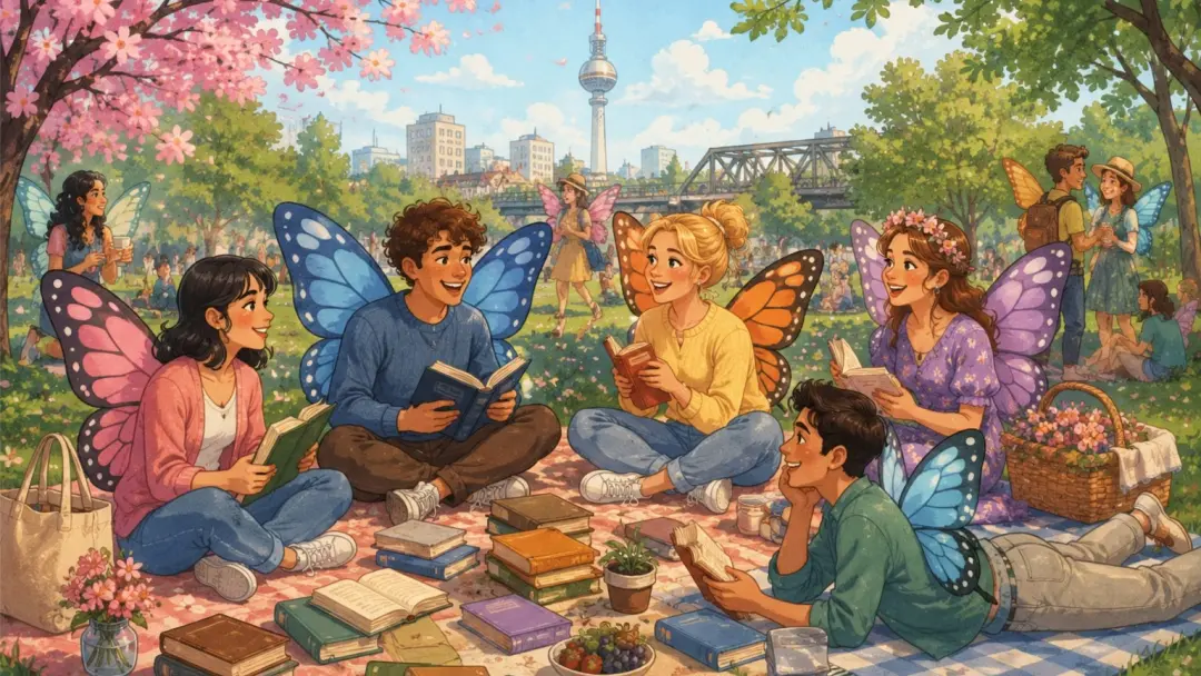 Book Swap in Gleisdreieckpark 📚 – Social Butterfly Club 🦋