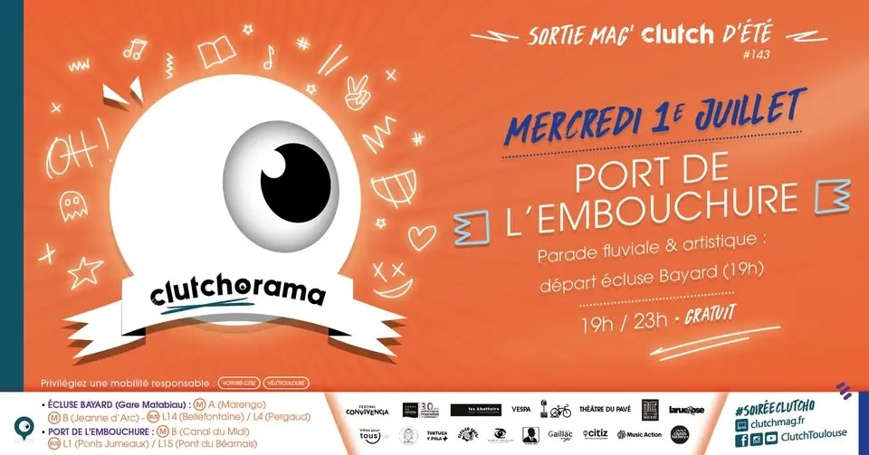 🛥️ SOIRÉE CLUTCHO’ CONVIVENCIA : Déambulation festive le long du canal !