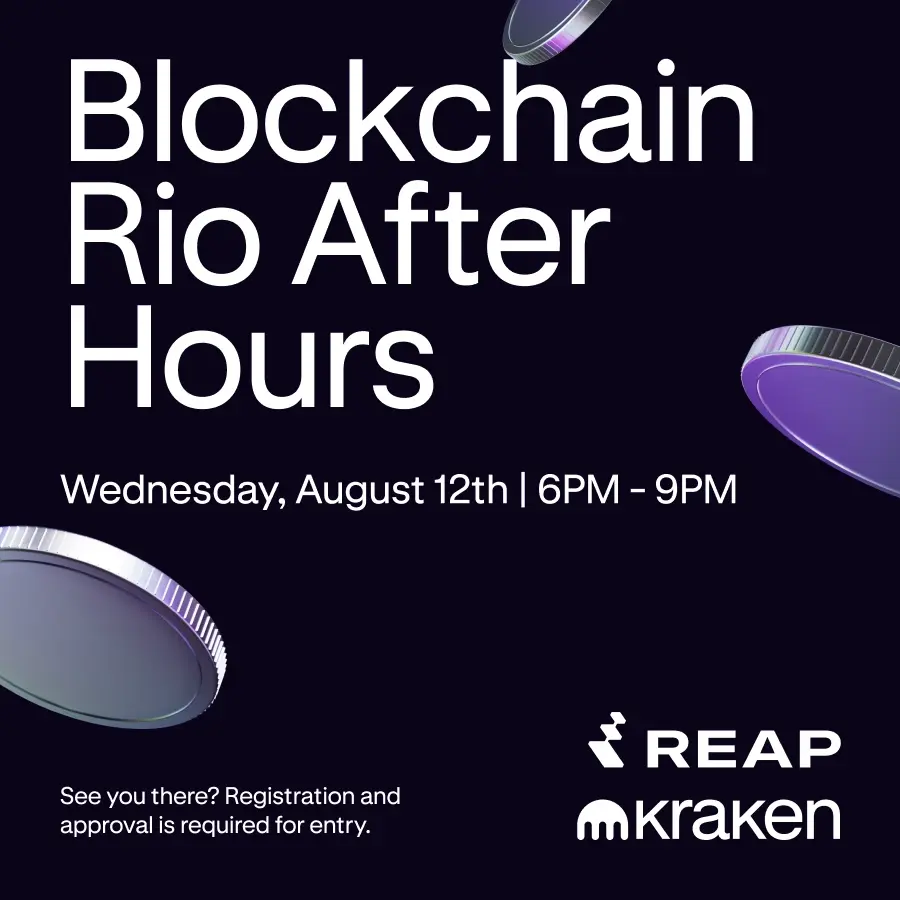 Kraken x Reap: Blockchain Rio After Hours
