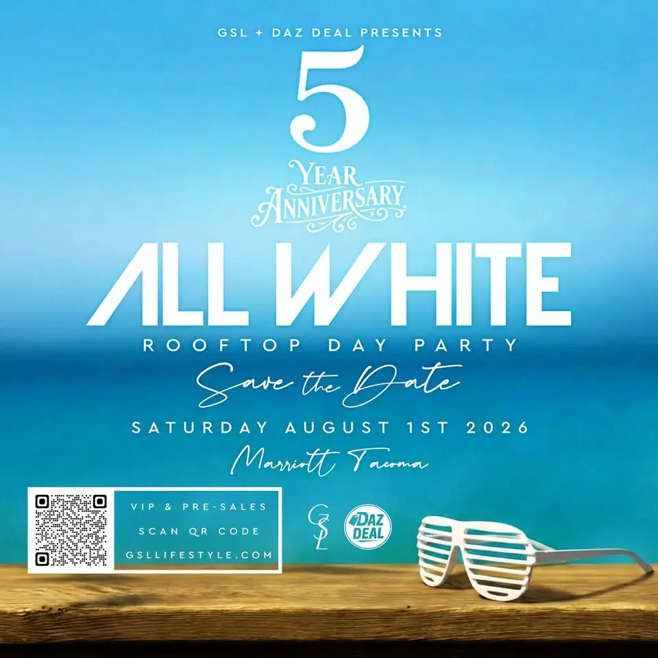 5yr Anniversary GSL All White Rooftop Day Party