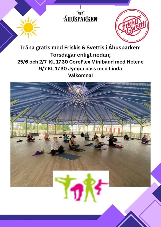 Träna gratis med Friskis & Svettis i Nya Åhusparken! 