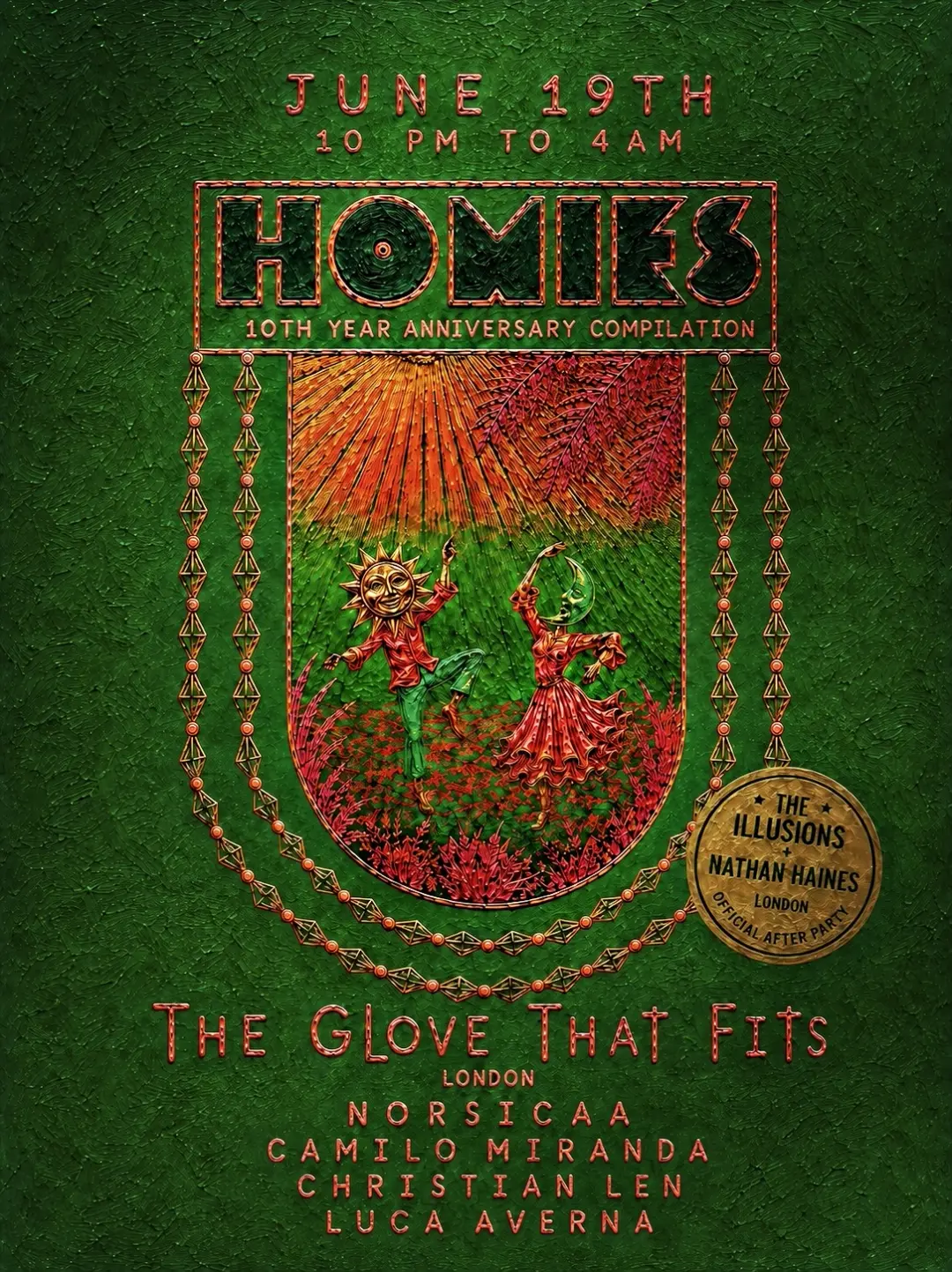 Homies - London Balearic Solstice - 10th Anniversary Compilation Tour