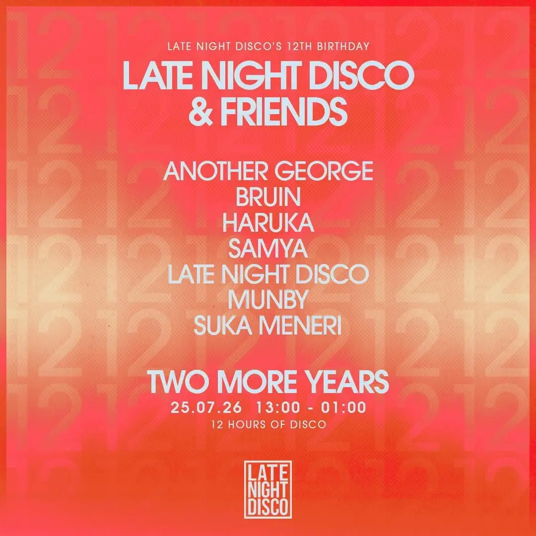 Late Night Disco 12 years of Disco (Free Entry)