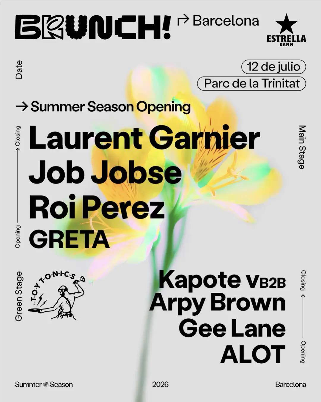 Summer Season Opening Brunch Electronik Barcelona / Laurent Garnier, Job Jobse, Roi Perez y más