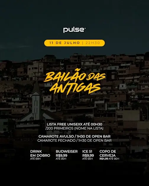 Bailão Das Antigas | Pulse Club
