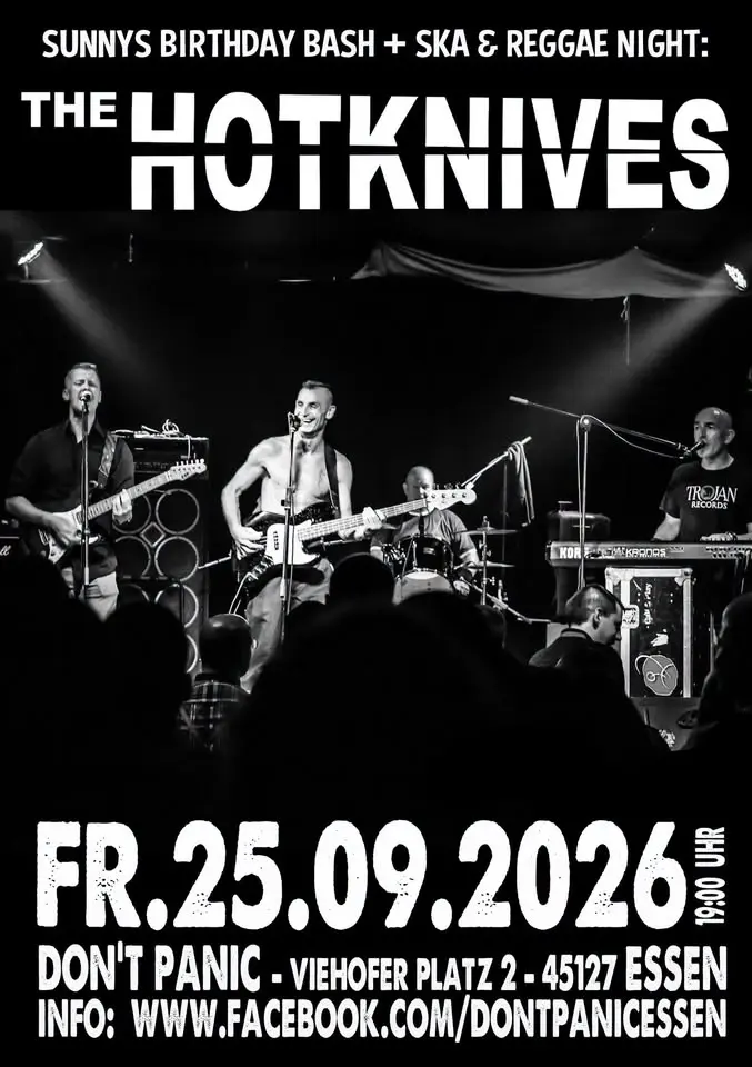 The Hotknives + guests - Sunnys Birthday Bash - The Ska & Reggae Night