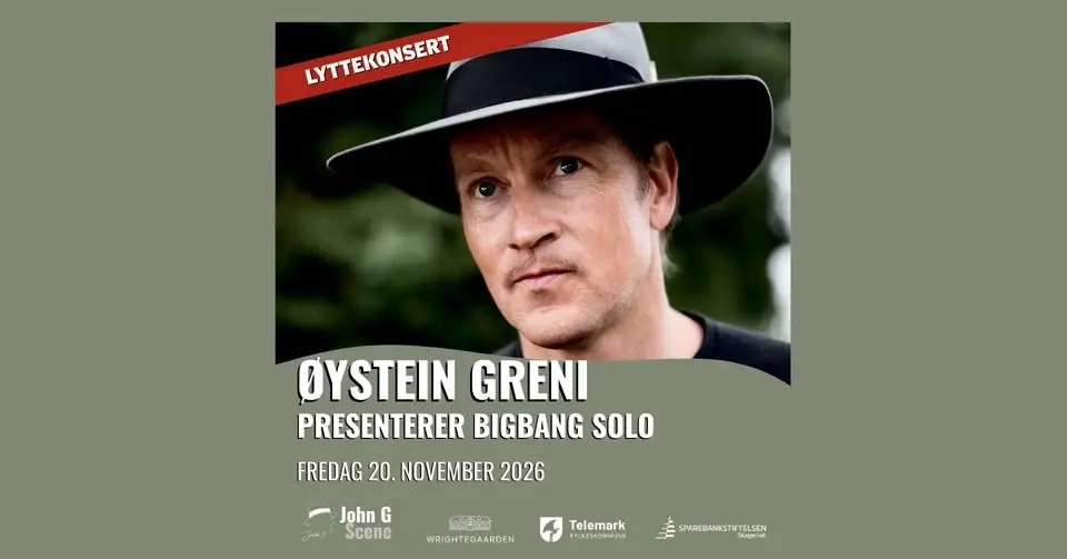 Øystein Greni presenterer Bigbang solo // Wrightegaarden