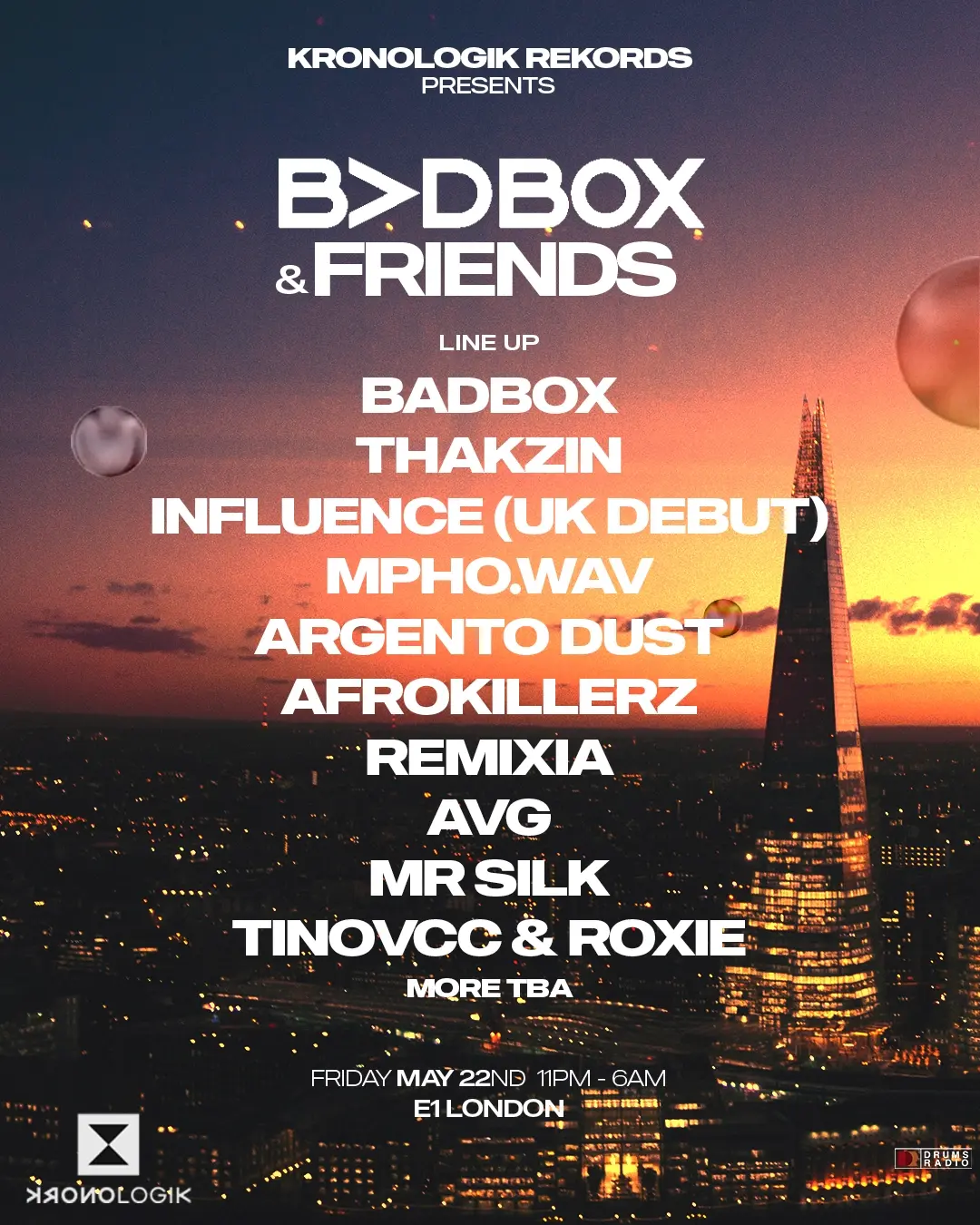 Kronologik Rekords presents: BADBOX & Friends