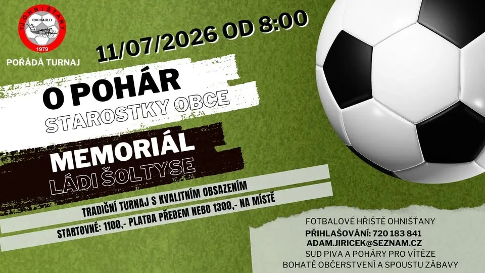 Turnaj v malé kopané O pohár starostky obce - Memoriál Ládi Šoltyse