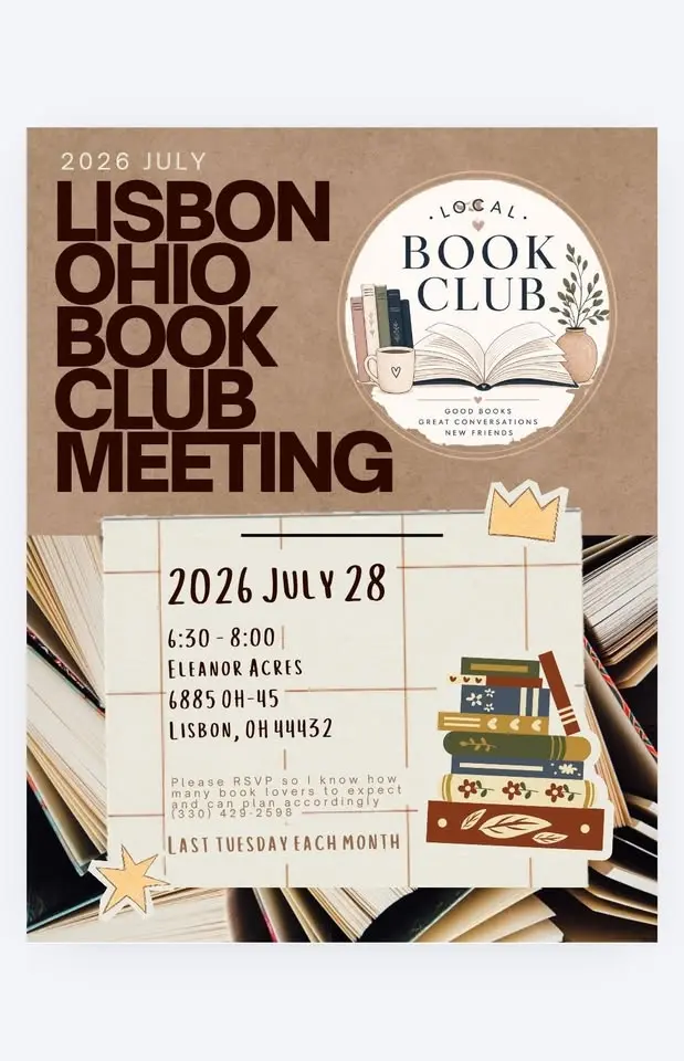 July Lisbon Ohio Book Club